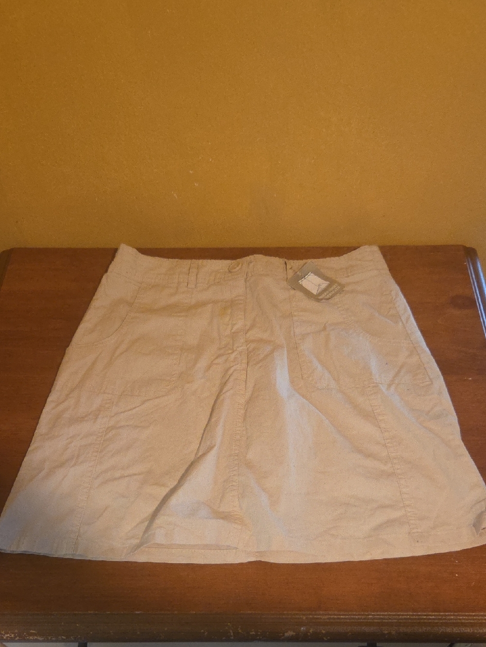 White Stag Beige A-Line Skirt - Neutral Everyday Style